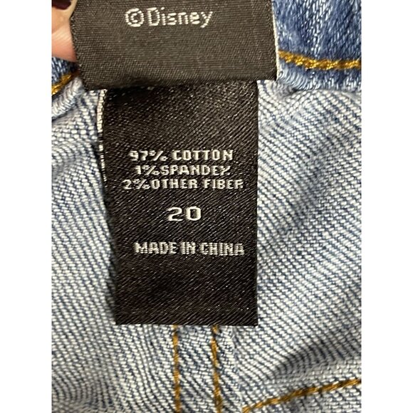 Disney woman’s Alice in Wonderland Tapered Leg Denim Jeans Size 20 RARE - Picture 3 of 10